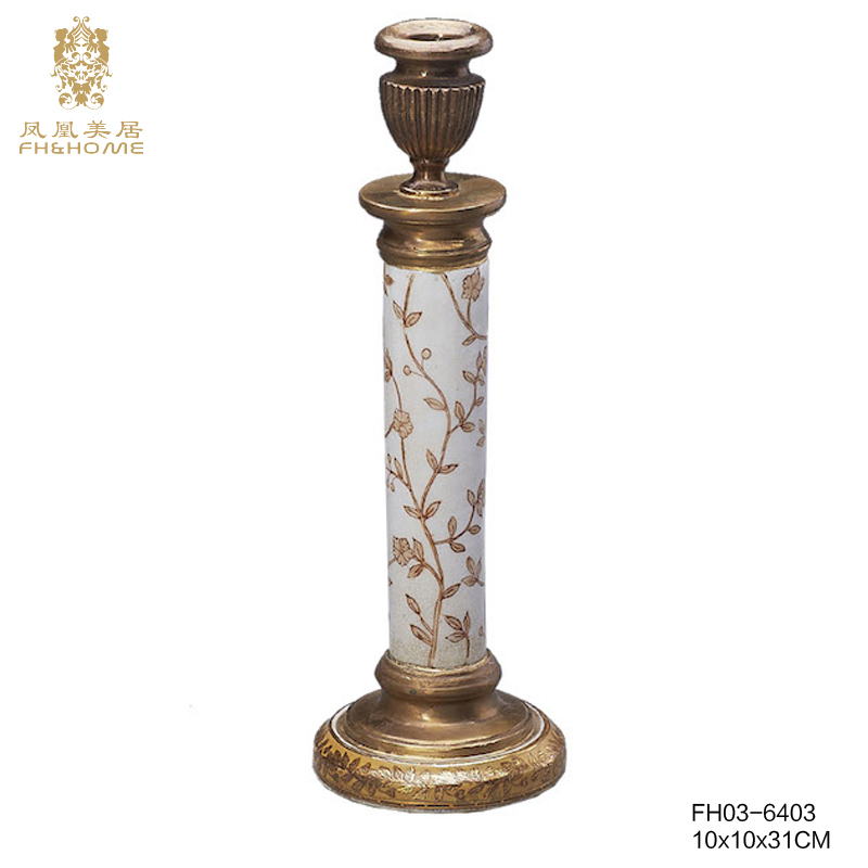    FH03-6403铜配瓷烛台   