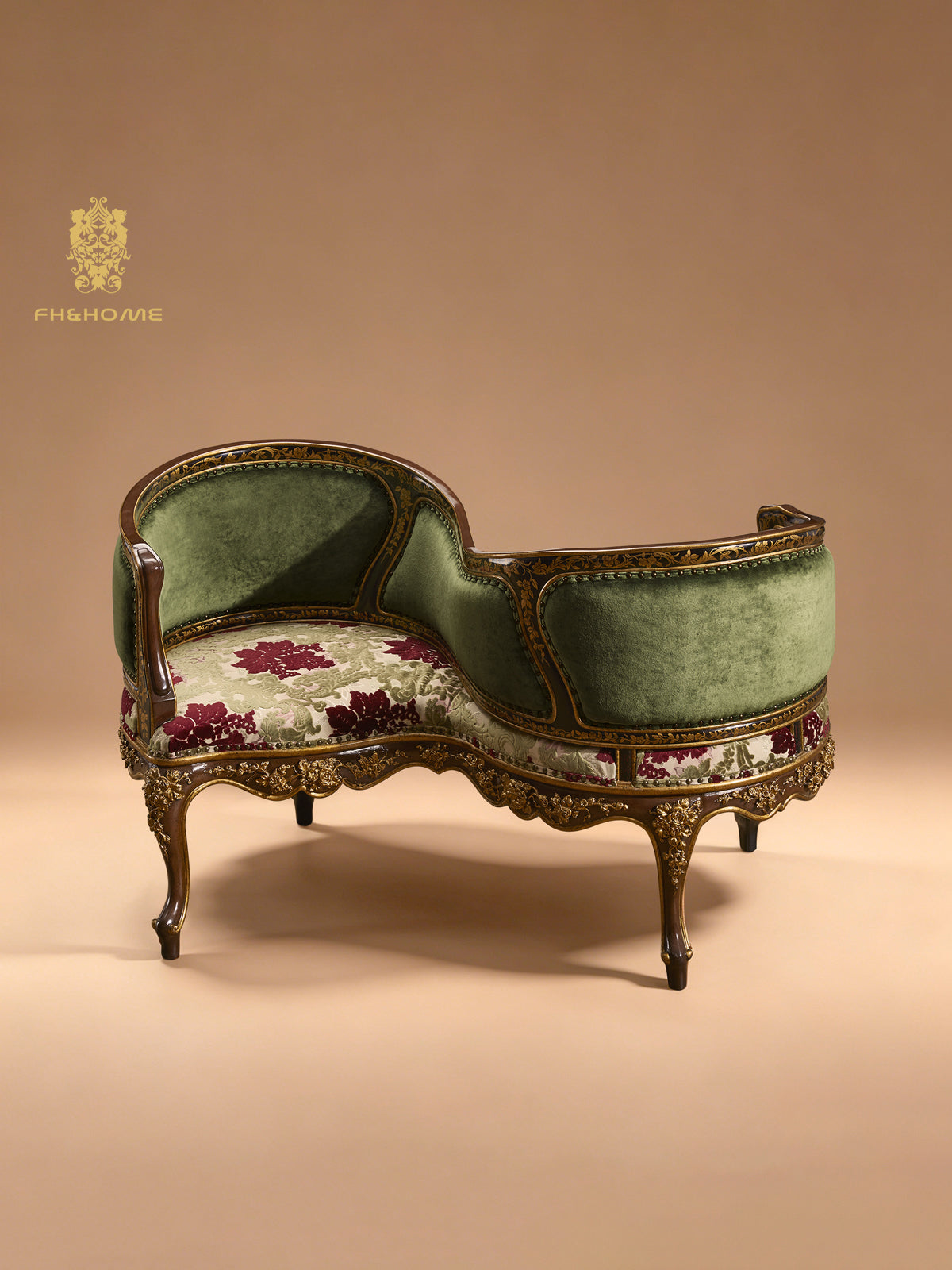 FH&HOME Shadowed Blossoms S-Chair - French Double Conversation