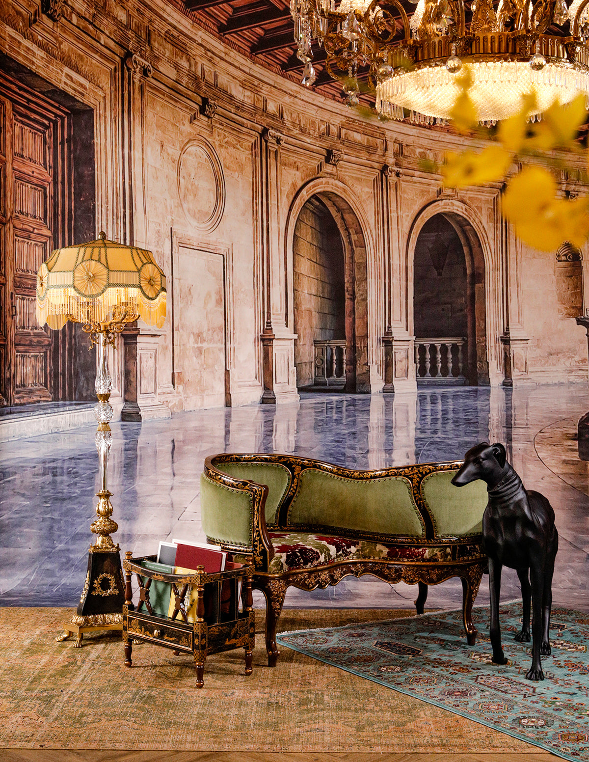 FH&HOME Shadowed Blossoms S-Chair - French Double Conversation